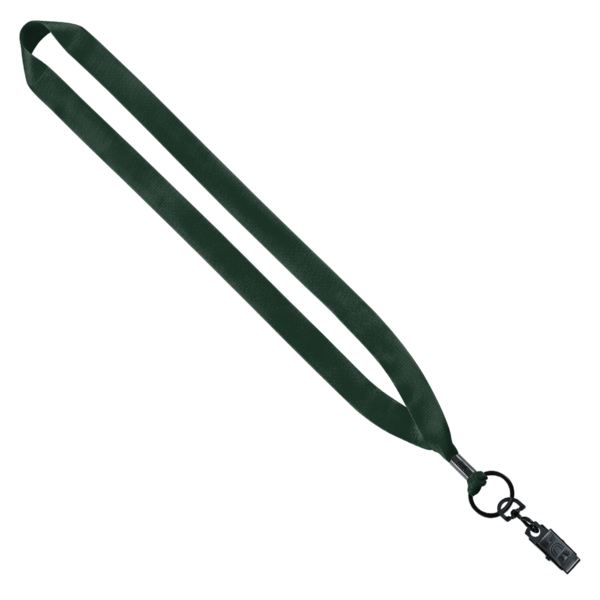 3/4" Polyester Lanyard with Metal Crimp & Bulldog Clip 16