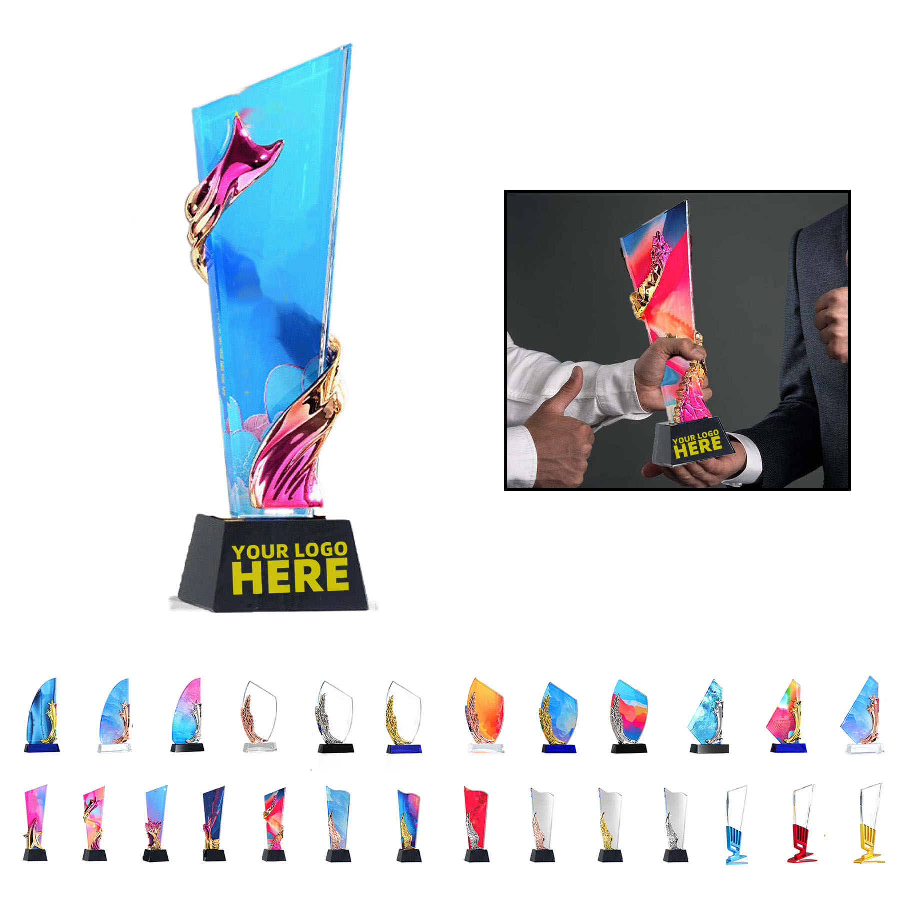 Colorful Crystal Trophy 2