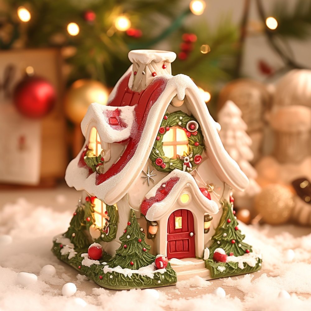 Christmas Snowhouse Aromatherapy Stove 2