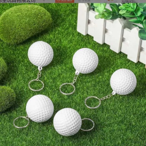 Foam Stress Relief Golf Balls with Keychain 5