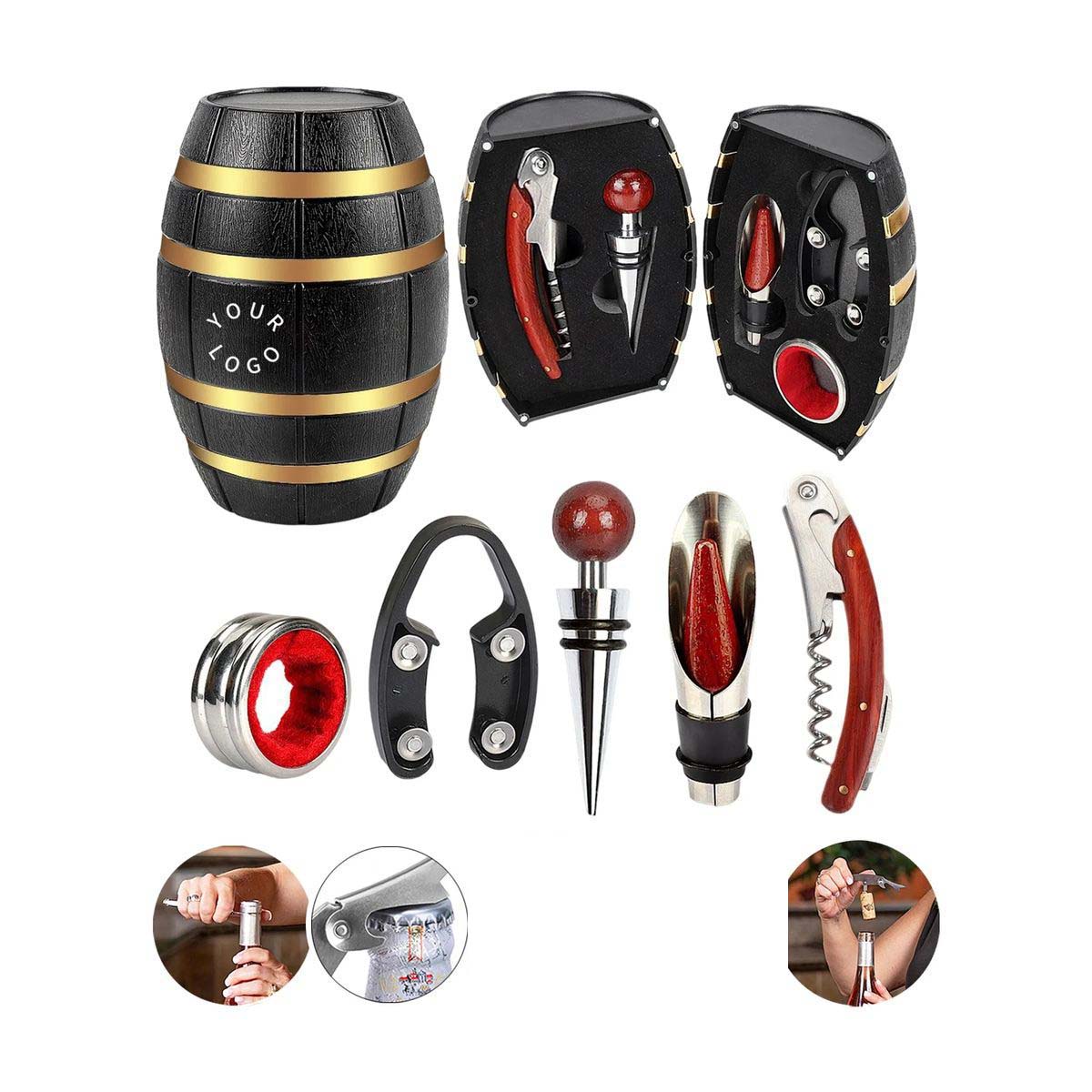 Wine Accessory Gift Set with Compact Storage Case 1