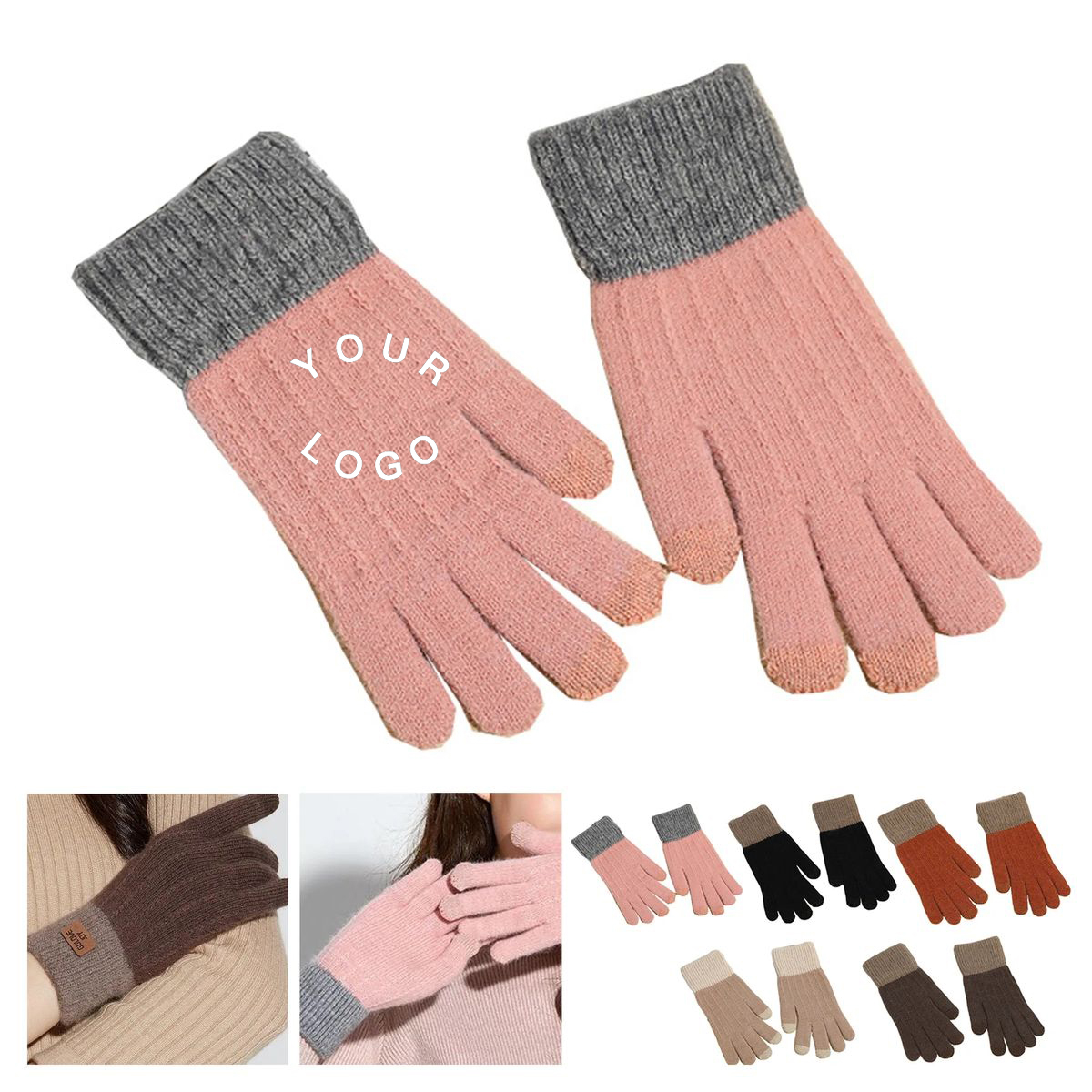Faux Wool Touch Gloves for Adults and Kids 4