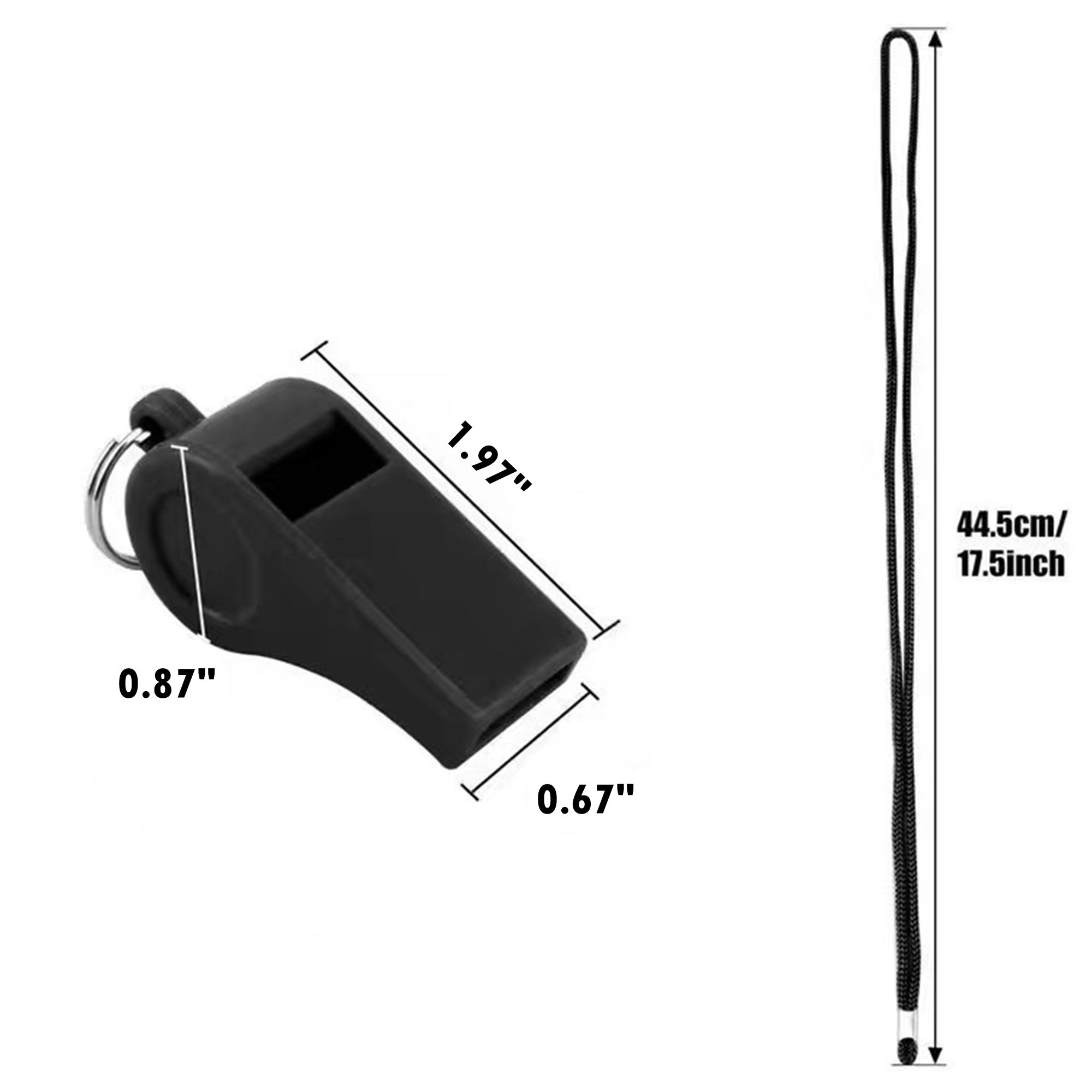 Sports Whistle With Lanyard 2