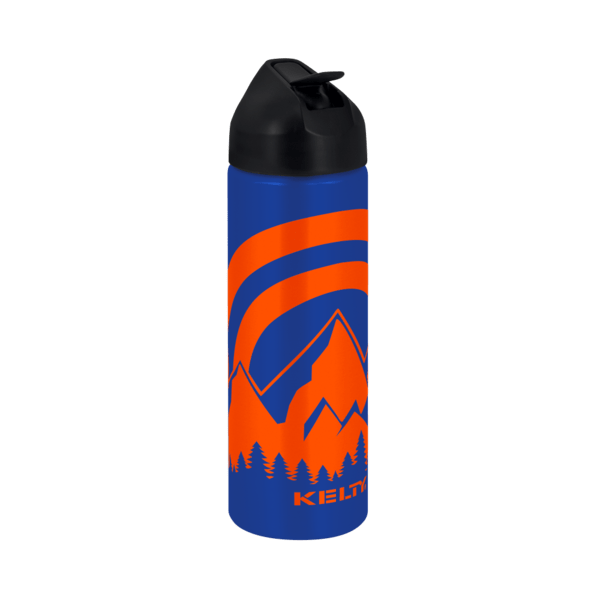 EasyFlow Recycled Aluminum Bottle w Straw Lid, custom water bottle with logo imprint 68