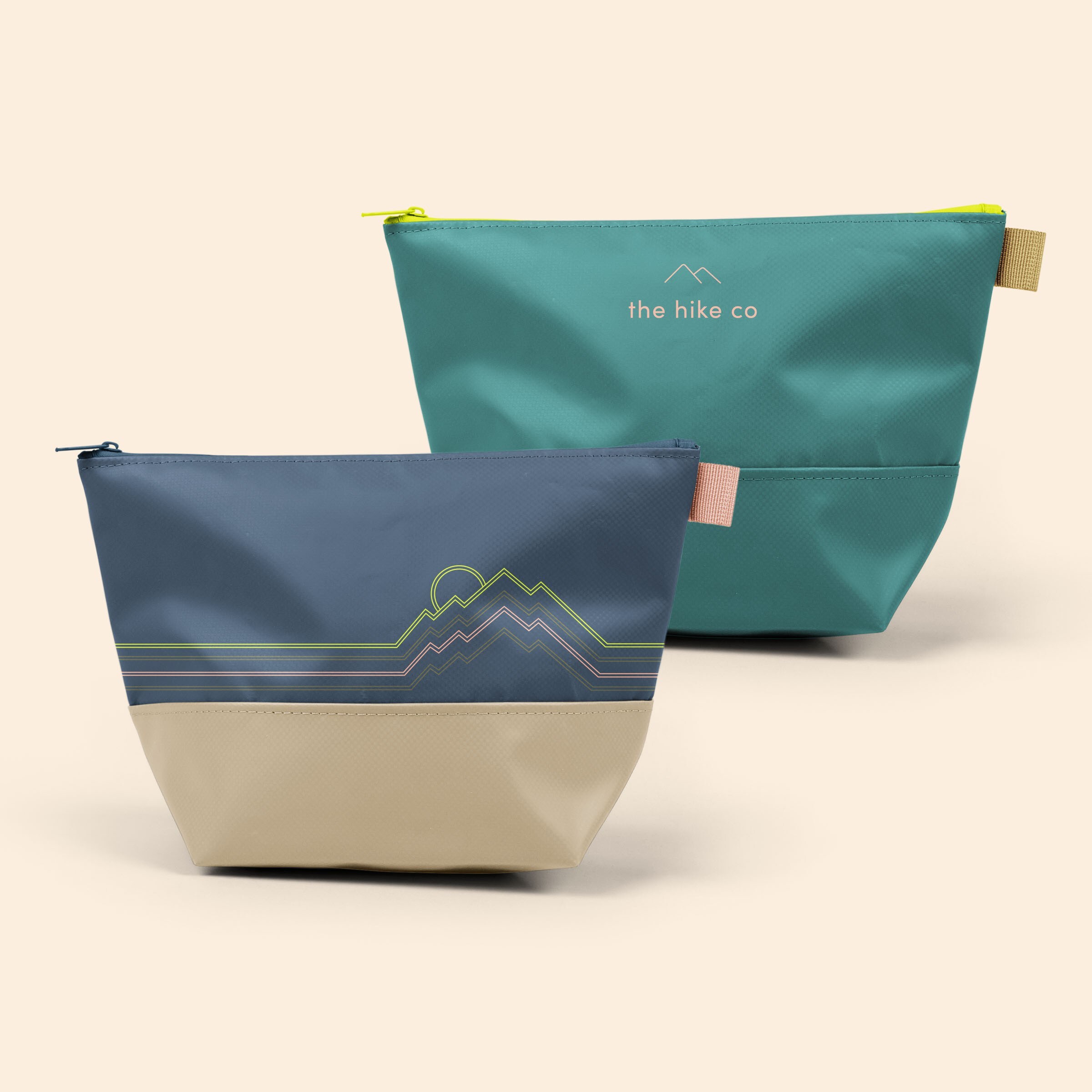 GADGET POUCH - TARPAULIN 4CP SS ONE LOCATION IMPRINT - LARGE - TWO TONE PANEL