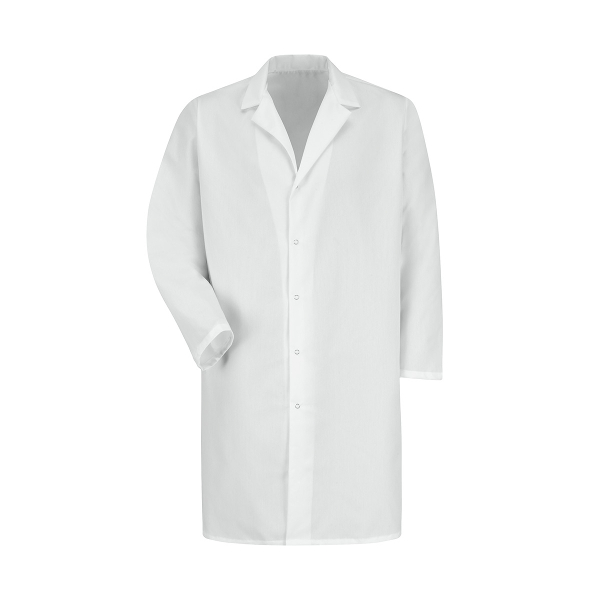 Red Kap Healthcare -  Men's Pocketless Gripper-Front 41.5" Full-Length Lab Coat