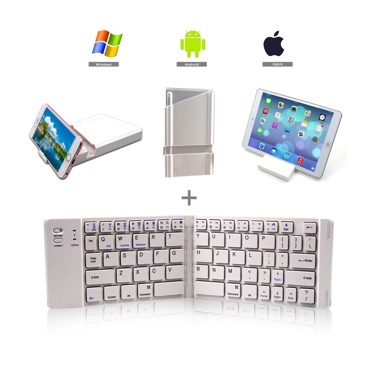Wireless Folding Bluetooth Keyboard 1