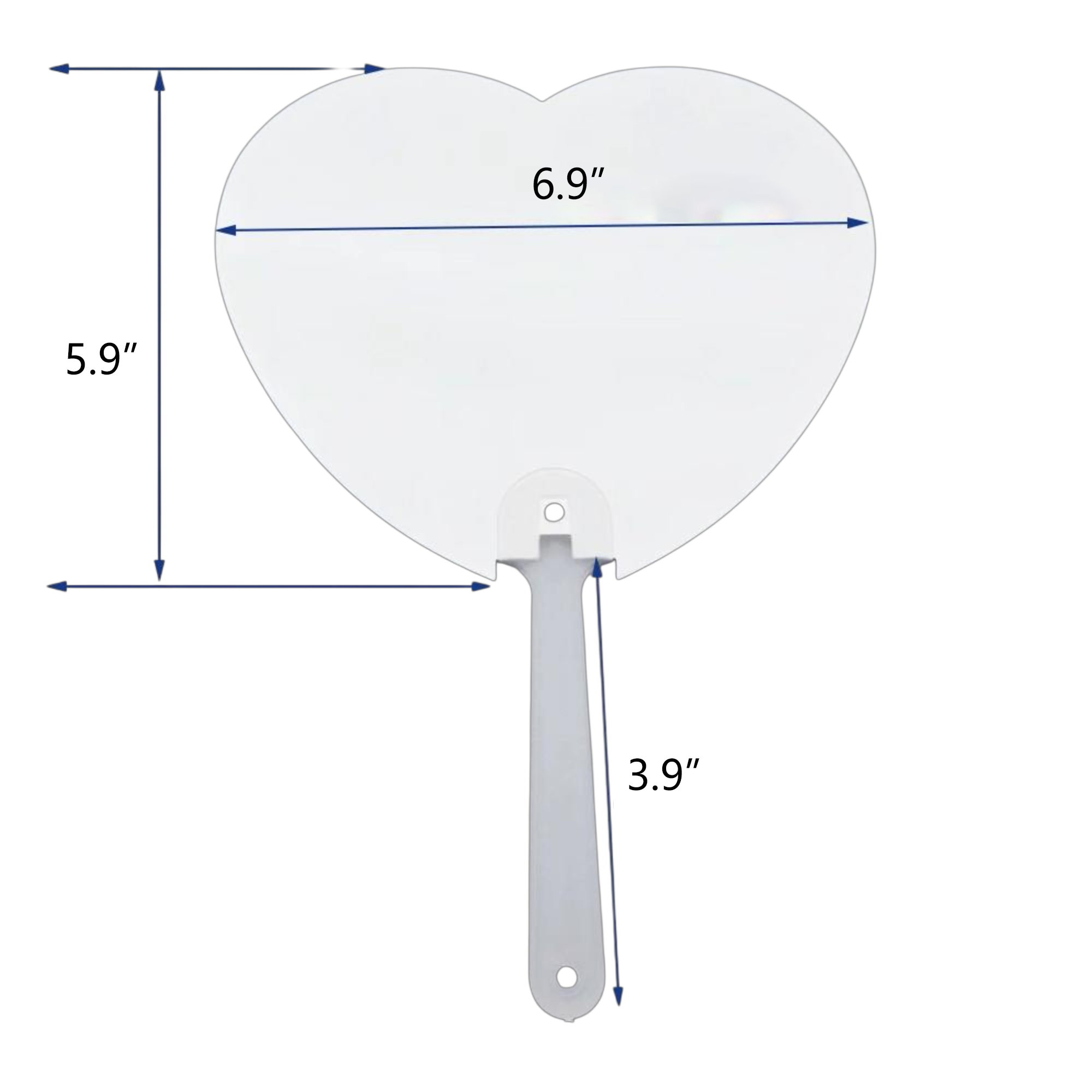 Double-Sided Full-Color Printed Plastic Fan 3