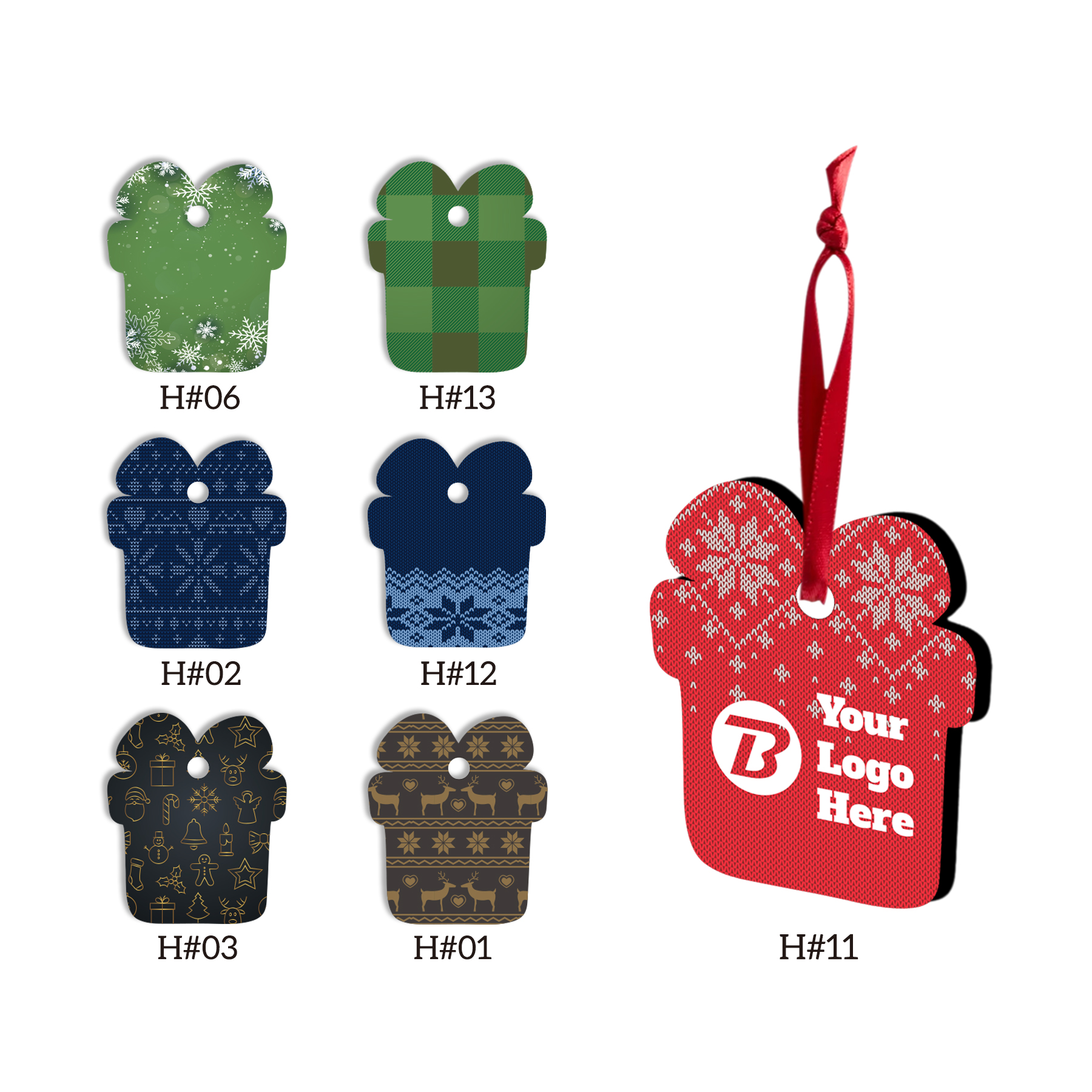 Free Shipping Full Color Christmas Ornament - Gifts 2
