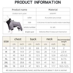 Waterproof Puppy Clothes Warm Cotton Clothes Pet Clothing 3