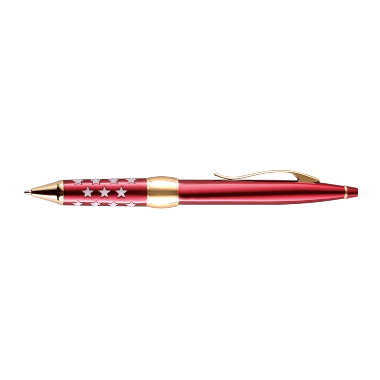 Patriot Brass Ballpoint Pen (Red) 2