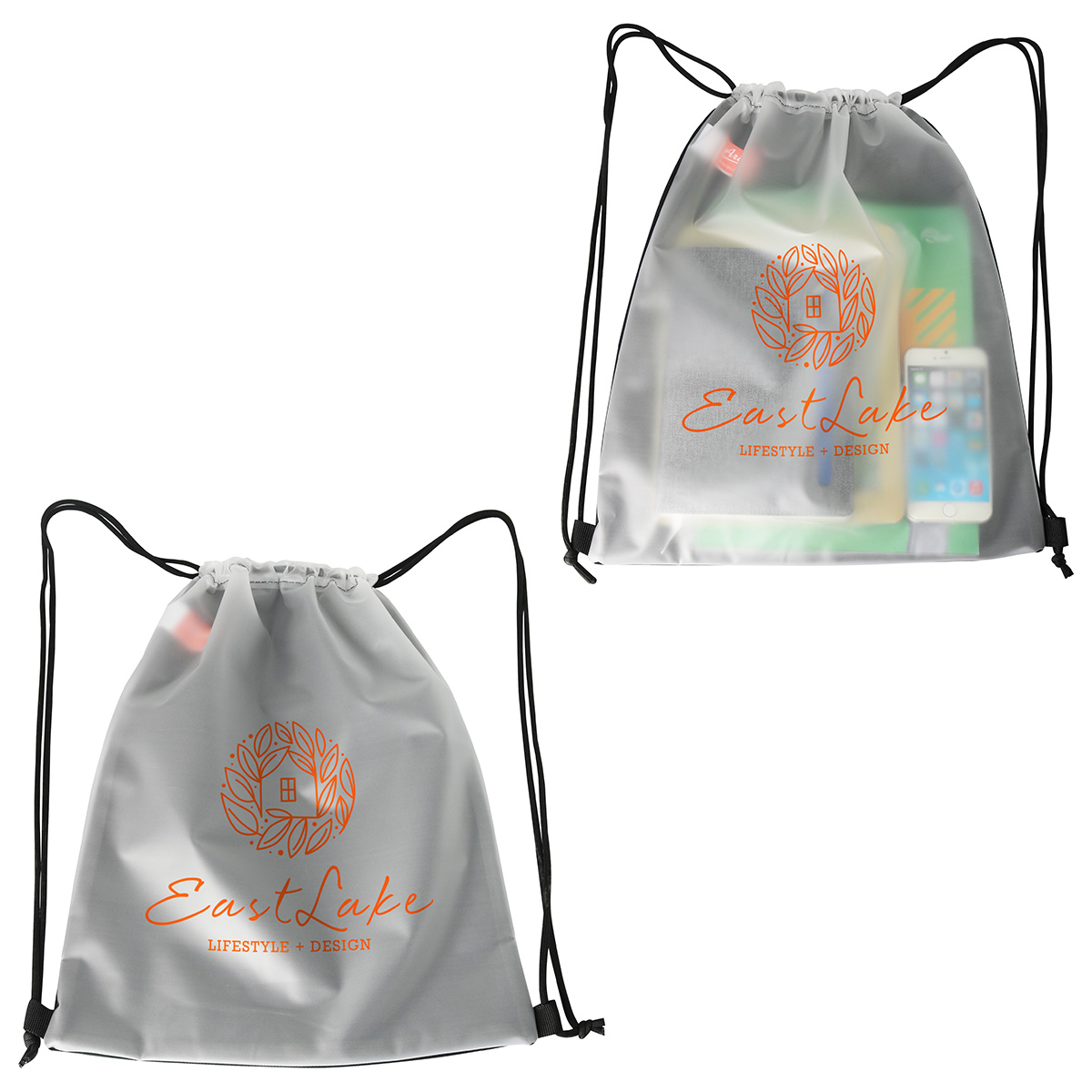 Pearl Soft-Touch Drawstring Bag 6