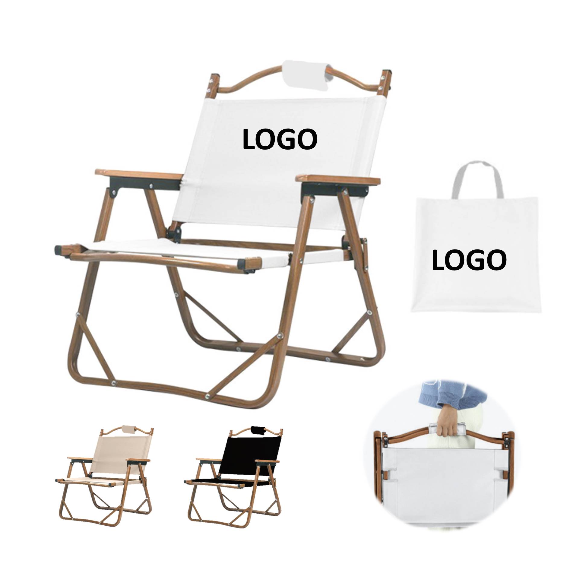 Wooden Outdoor Foldable Camping Chair 2