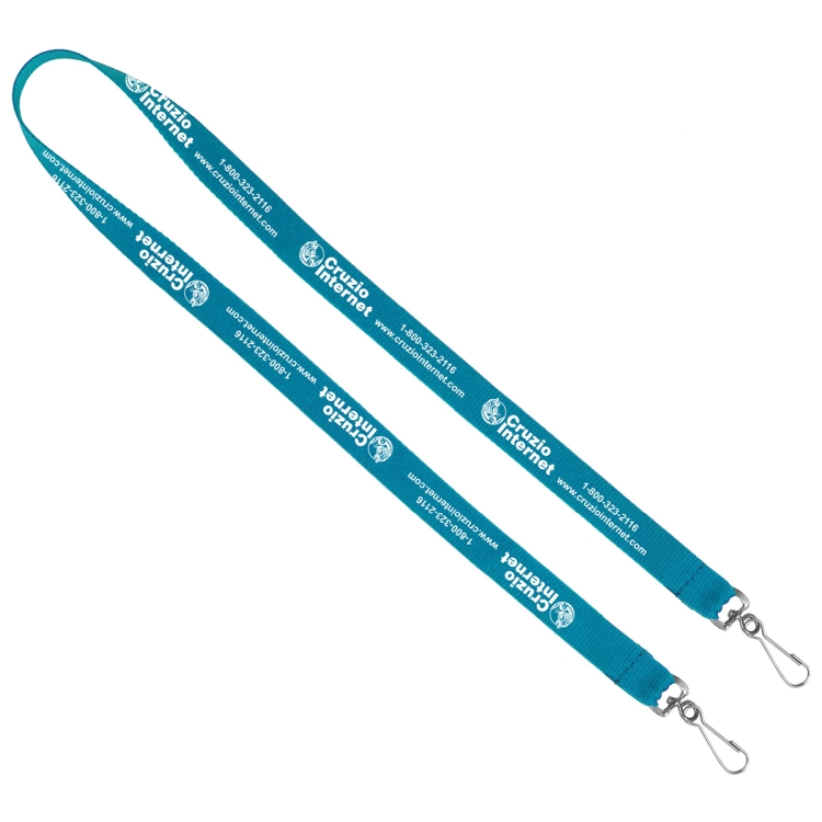 "CULVER" 3/4" Width Dual Attachment Silkscreen Polyester Lanyard 17