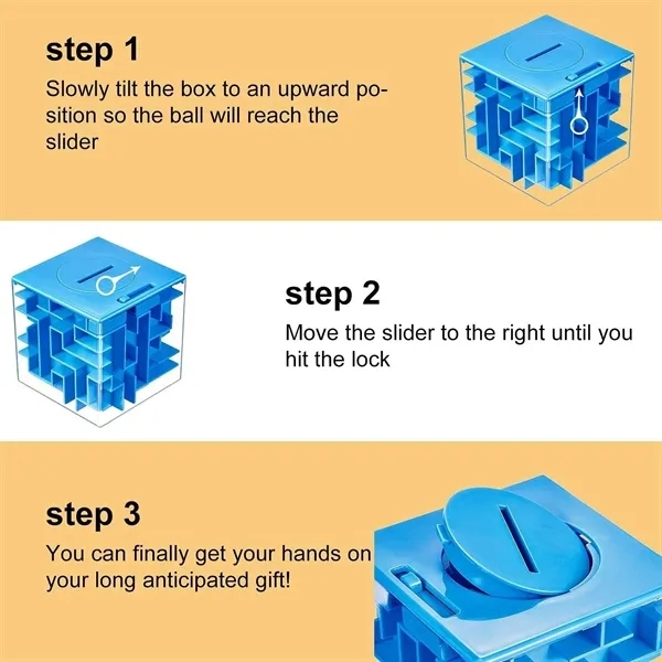 3D Puzzle Maze Money Bank Box 2
