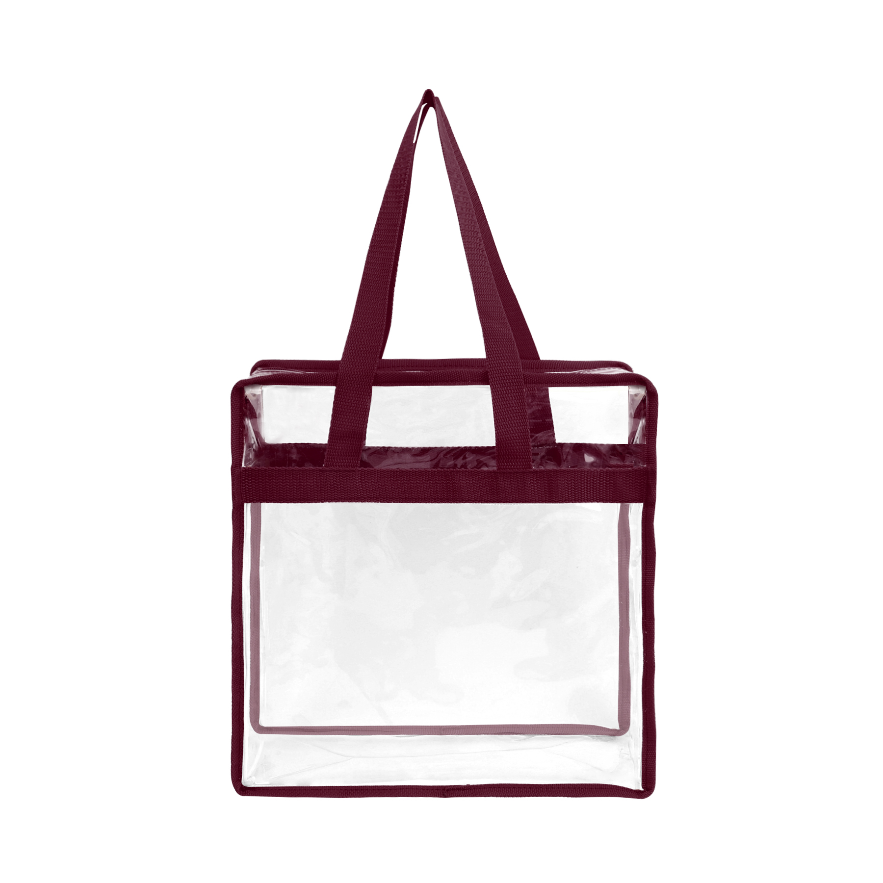 Stadium Approved Clear Zipper Tote Bag 6