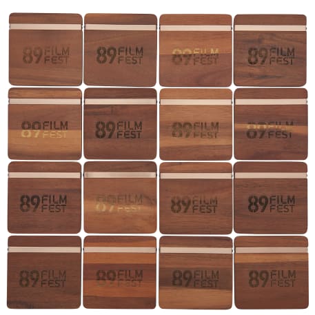 Graze Wood and Metal Coaster Set 28