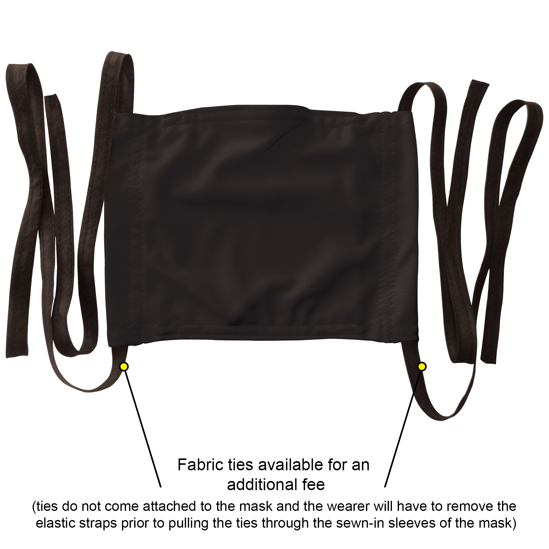 Black Microfiber Face Cover 3
