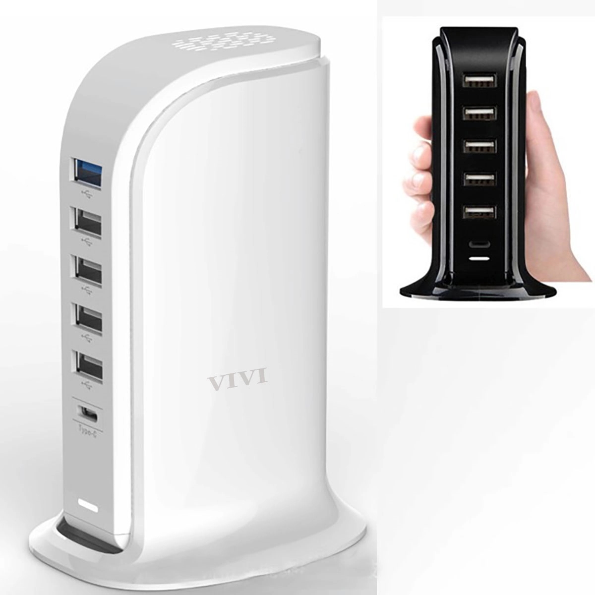 Universal Charger 6 Ports Desktop Charging Station Hub 1