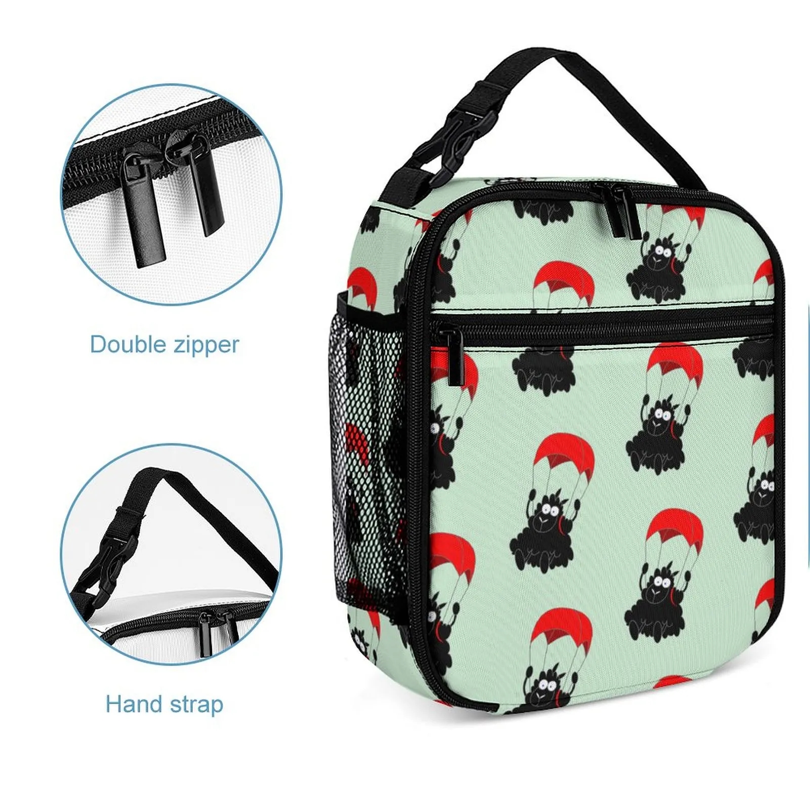 Custom Logo Lunch Bag Bulk Order Insulated Leak Proof for Corporate Promotional Gifts 8