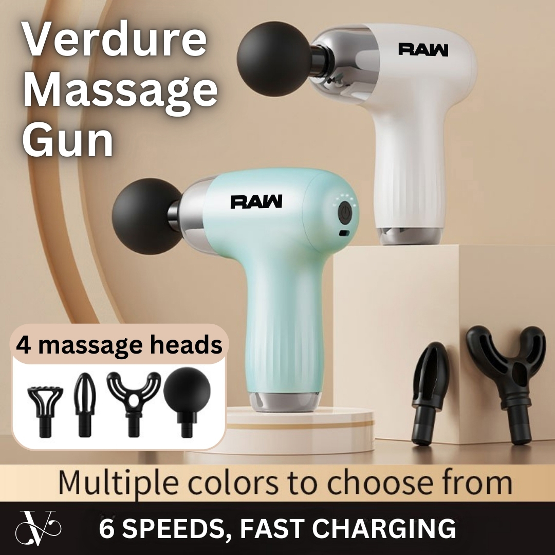 Verdure Massage Gun with 6 Speeds, Fast Charging, and 4 Attachments in a Zip Bag 9