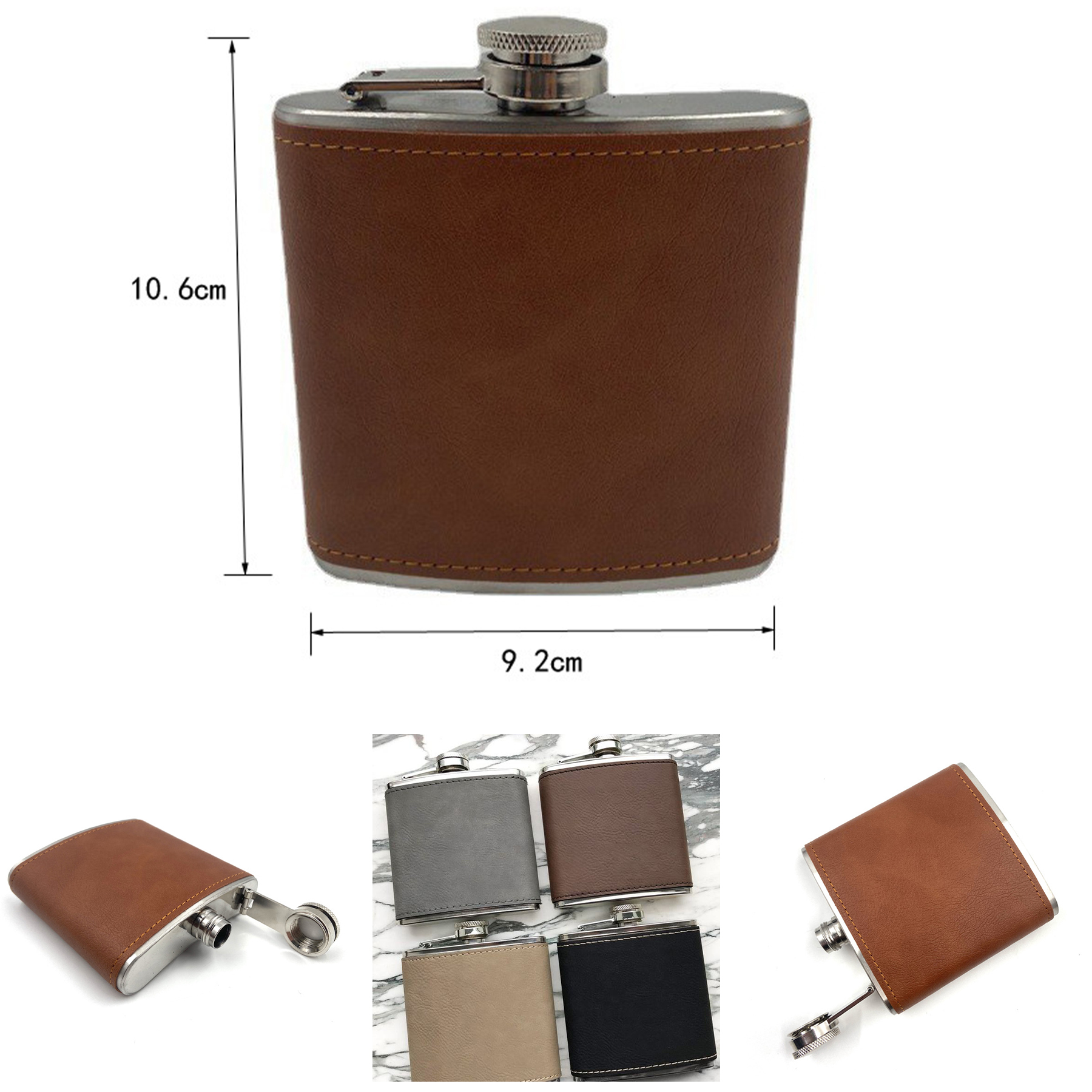 6oz Stainless Steel Hip Flask