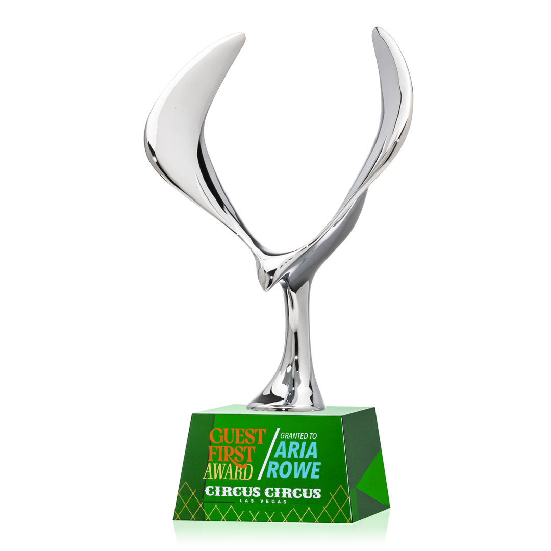 Maverick Eagle VividPrint™ Award on Robson Base - Green 7