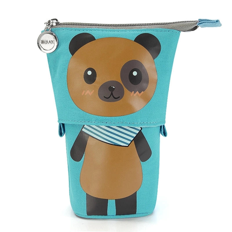Canvas Foldable Stand-Up Pen Pencil Container Organizer Bag 10