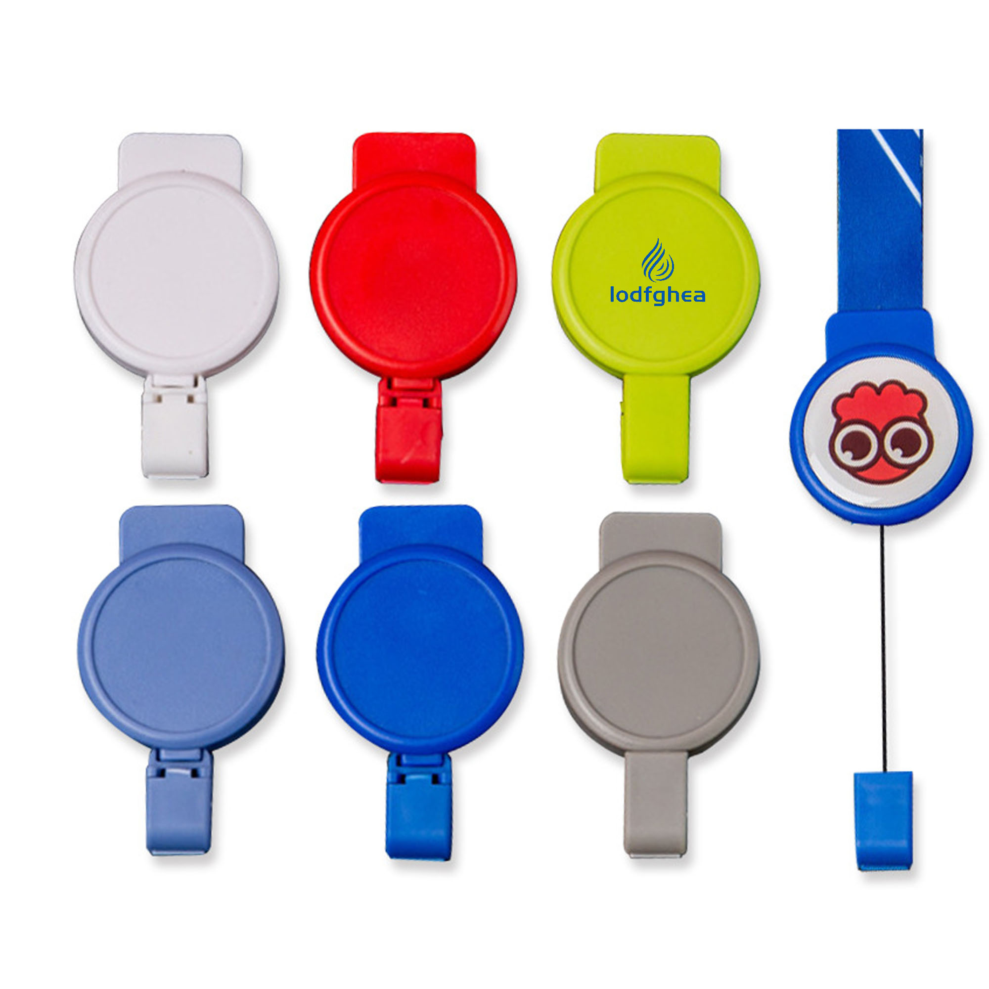 Retractable Badge Reel Clips Holder for Hanging ID Card 2