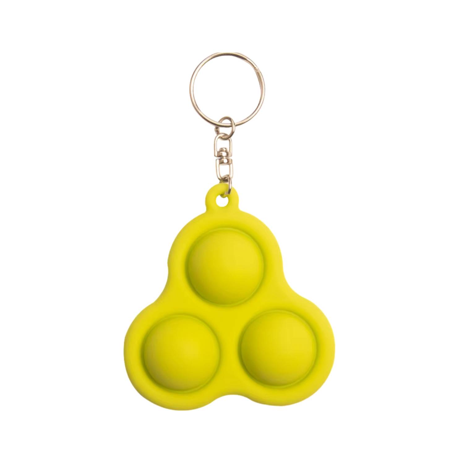 Silicone UFO Push Pop Fidget Keychain 6