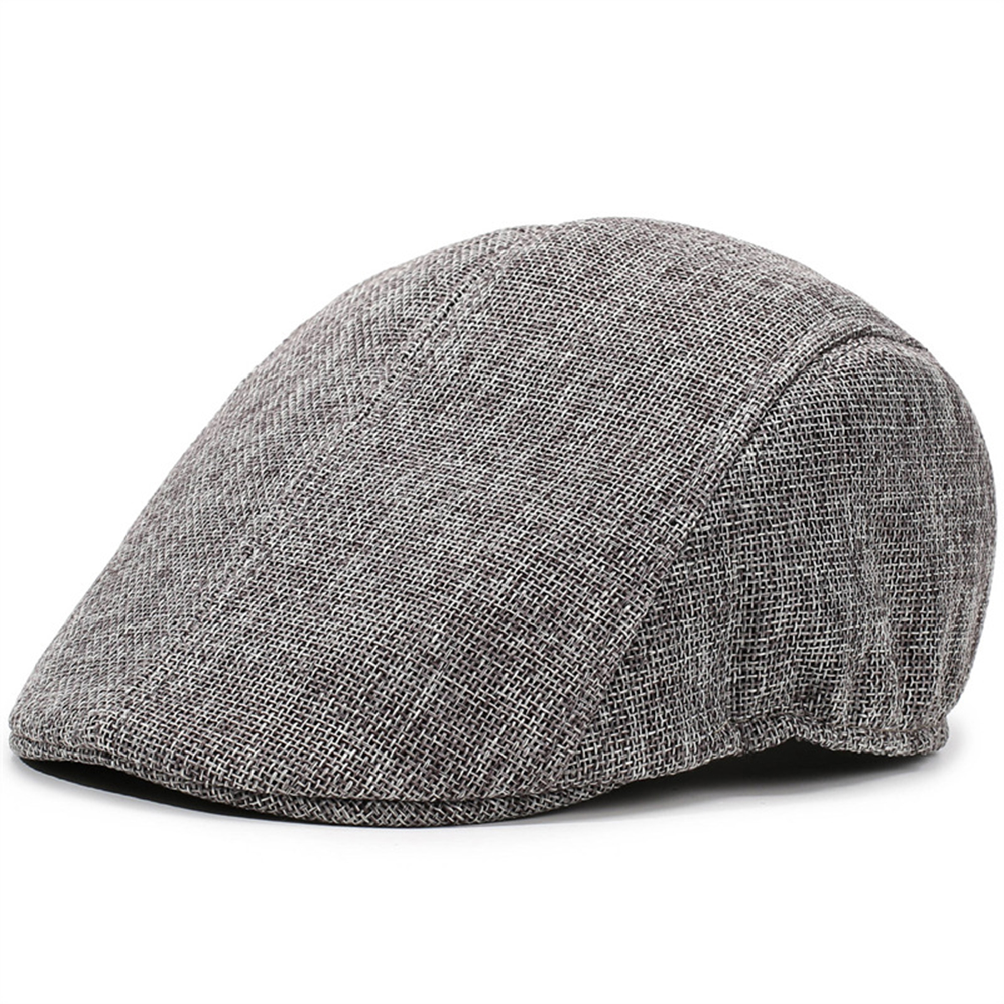Middle-Aged Men's Linen Beret Hat 10