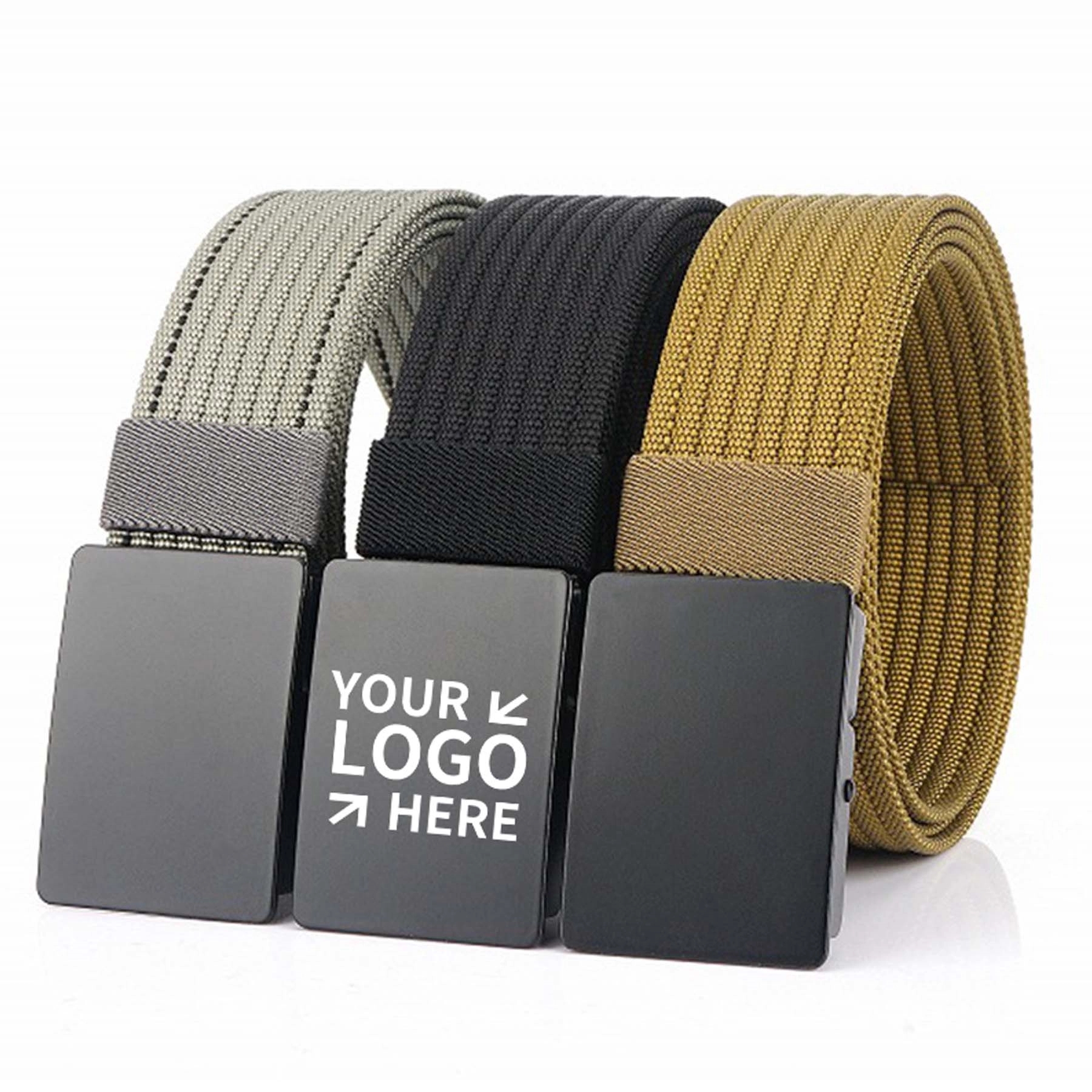 Men's Casual Adjustable Web Belts With Metal Buckle 4