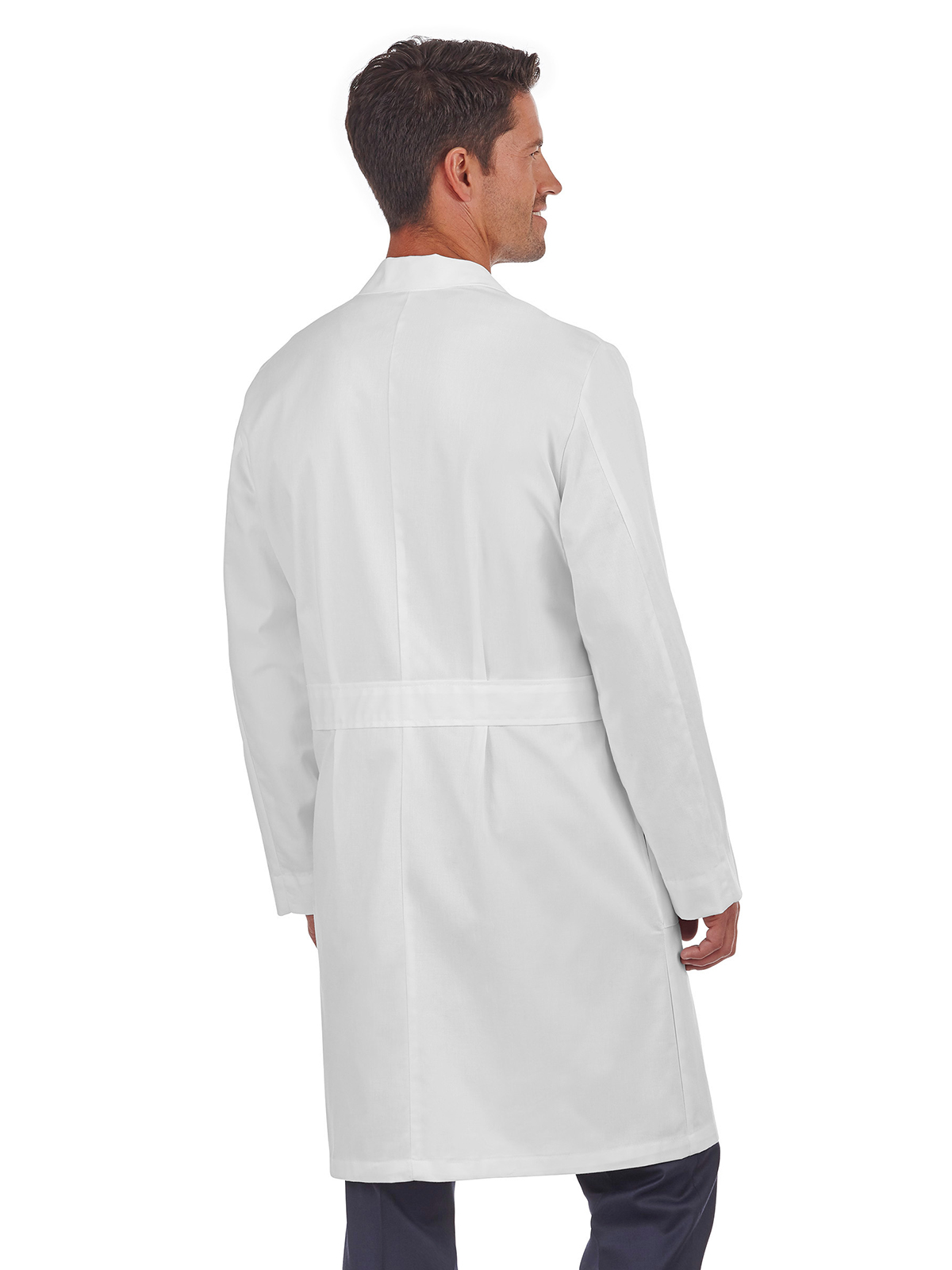 Meta Labwear - Men's Five-Pocket 40" Knot Button Lab Coat 2