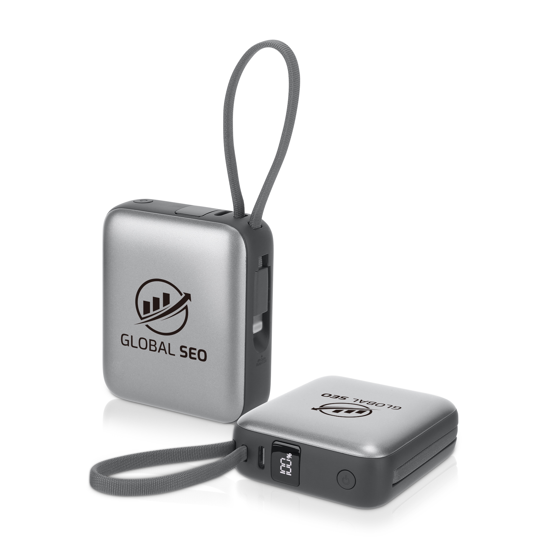 Cirtek® 10000mAh 20W PD Fast Charging Power Bank With Built-In Dual Cables 5