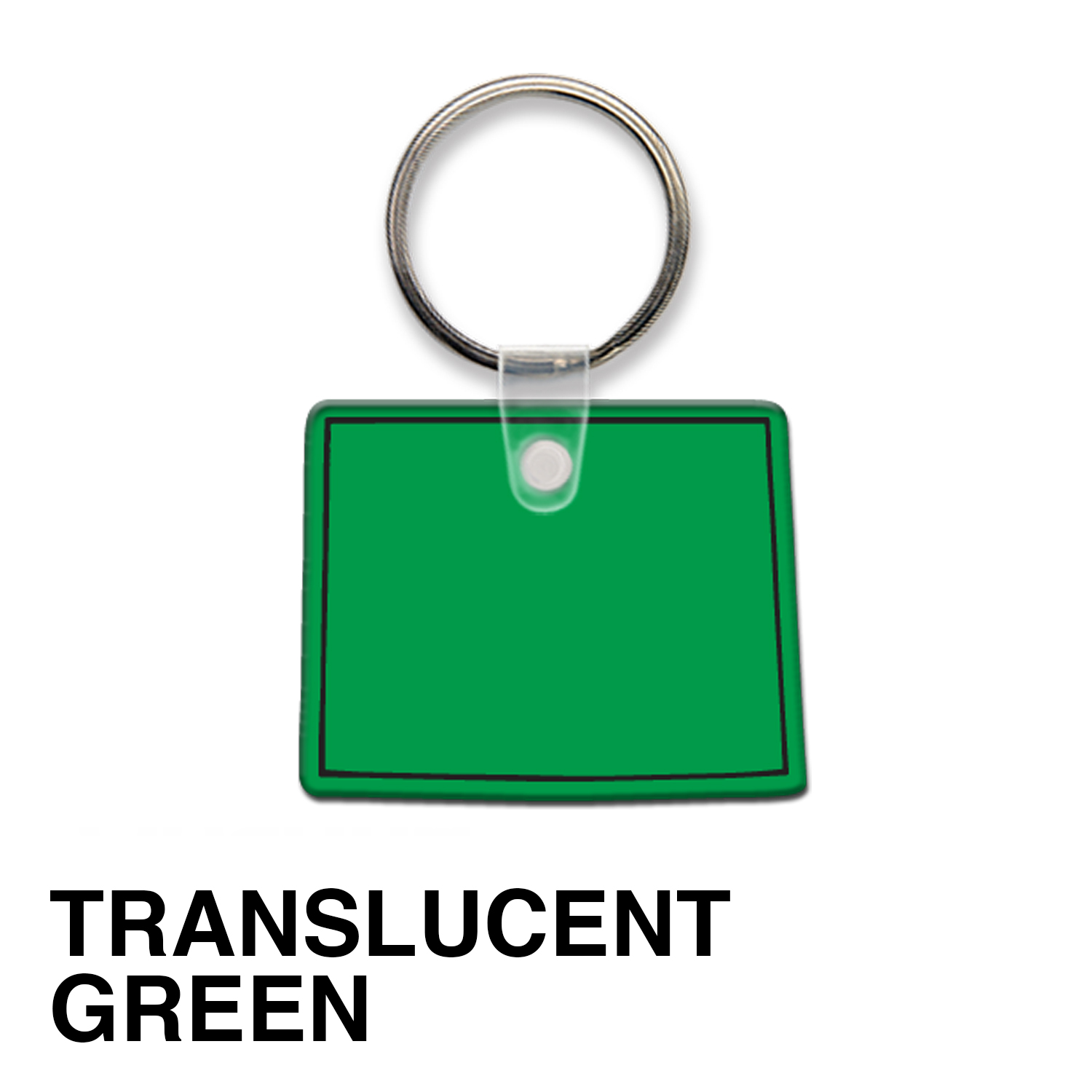 Wyoming State Shape Key Tag (Spot Color) 6