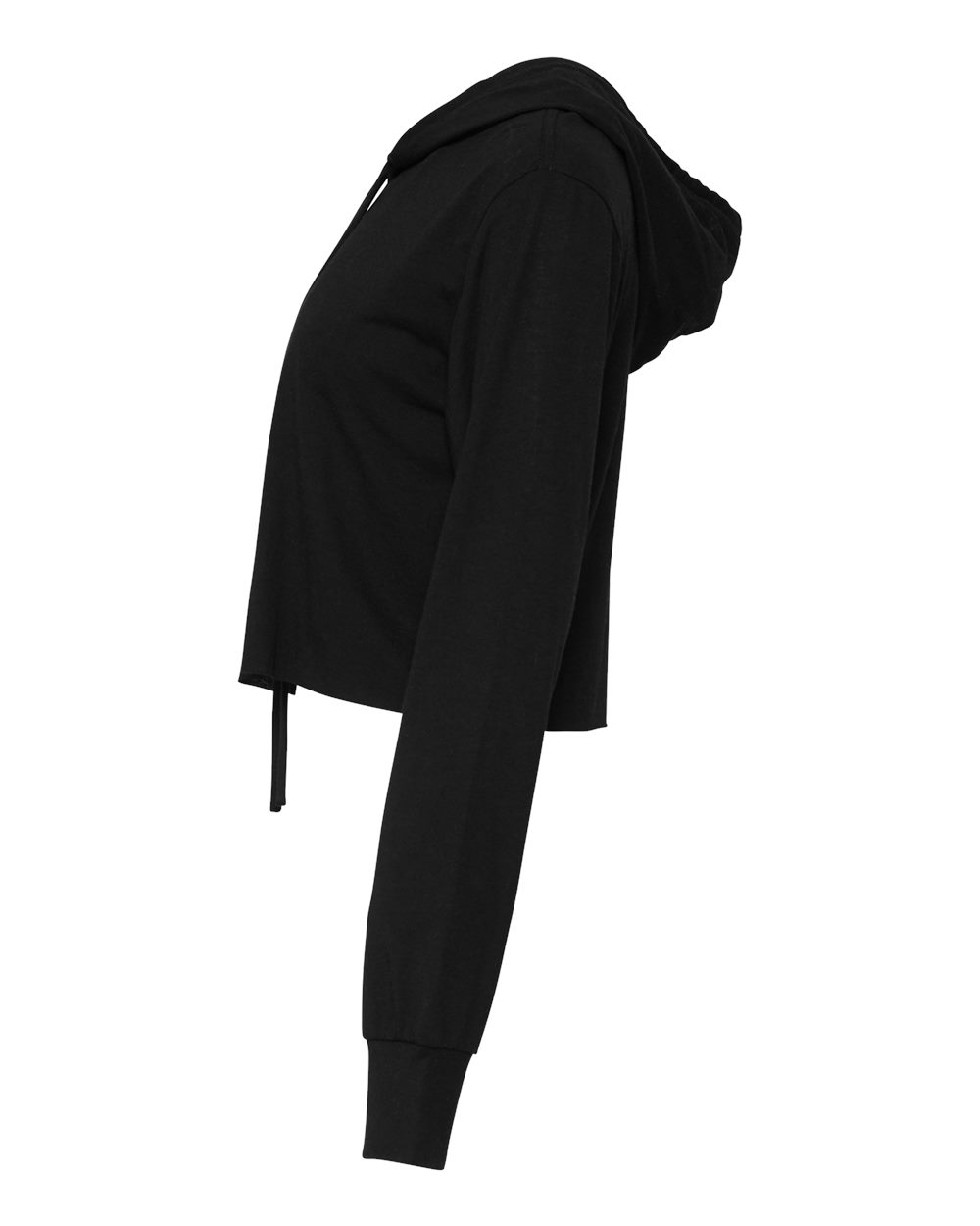 Women's Triblend Crop Long Sleeve Hoodie Tee - 8512 20