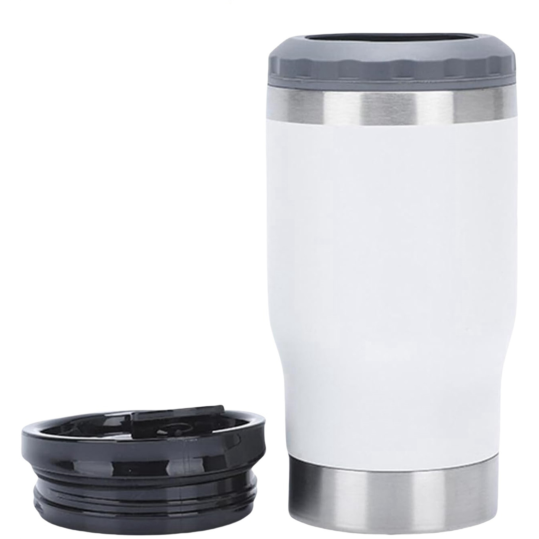 4 in 1 Stainless Steel Can Cooler, custom koozie with logo imprint 12