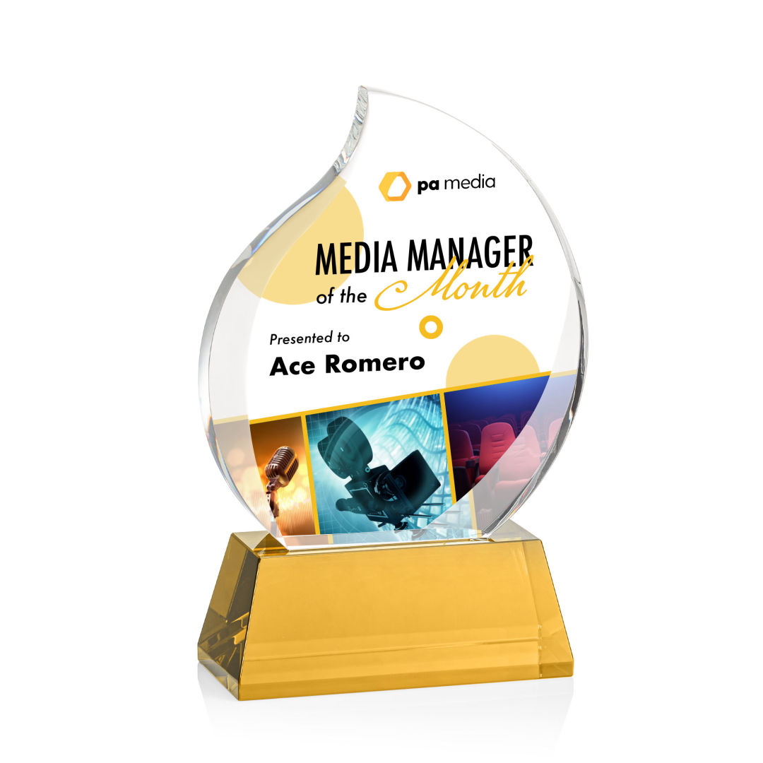 Preswick Flame VividPrint™ Award on Base 24