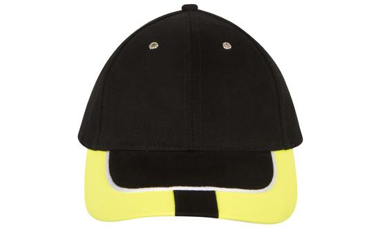 Brushed Heavy Cotton with Reflective Trim & Tab on Peak 6