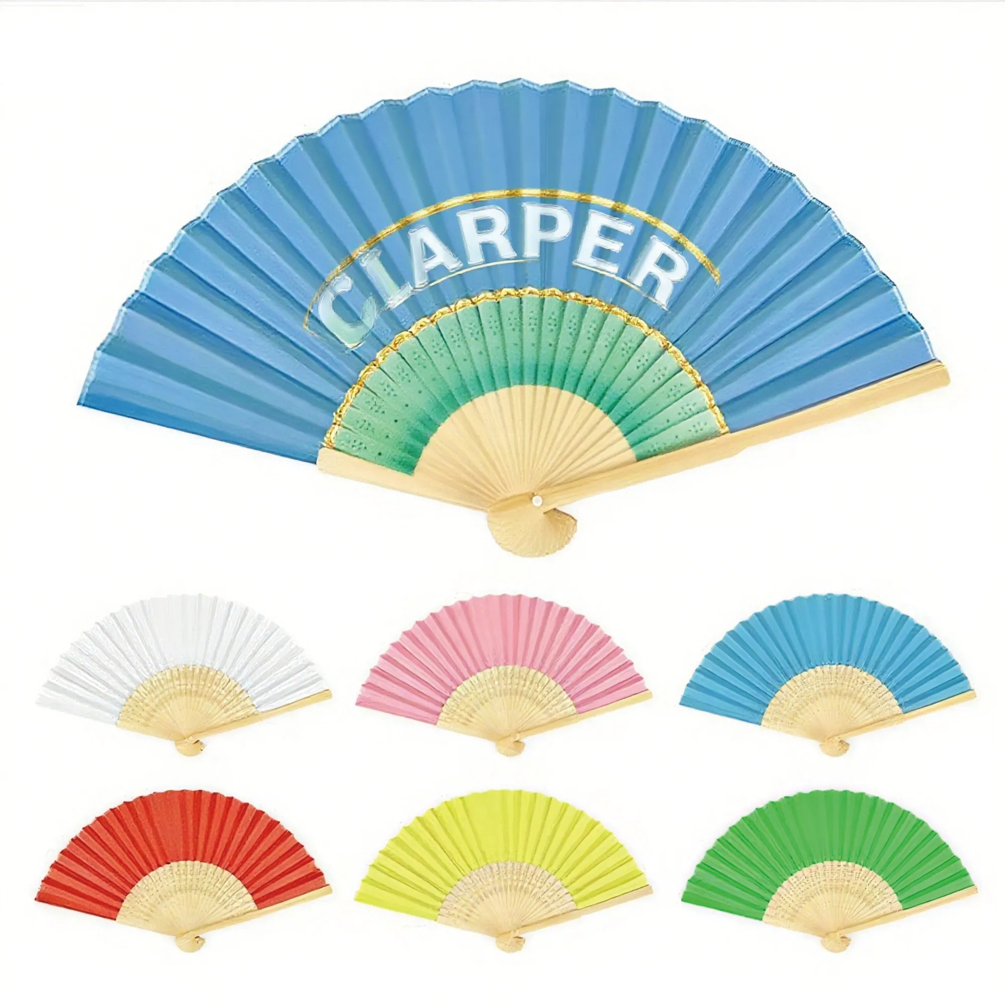 Bamboo Folding Paper Hand Fan