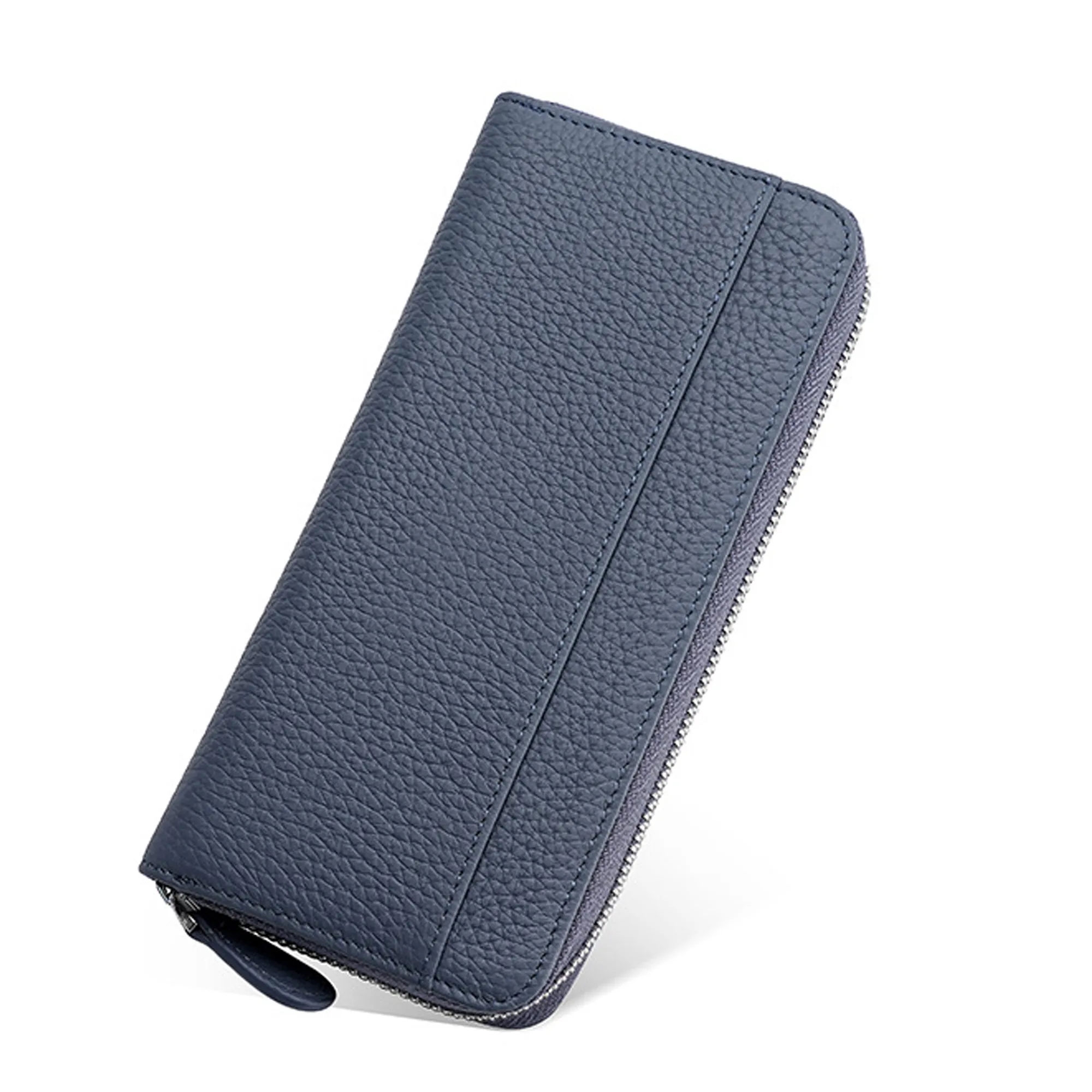 Women's Zippered Long Leather Wallet Card Holder 9