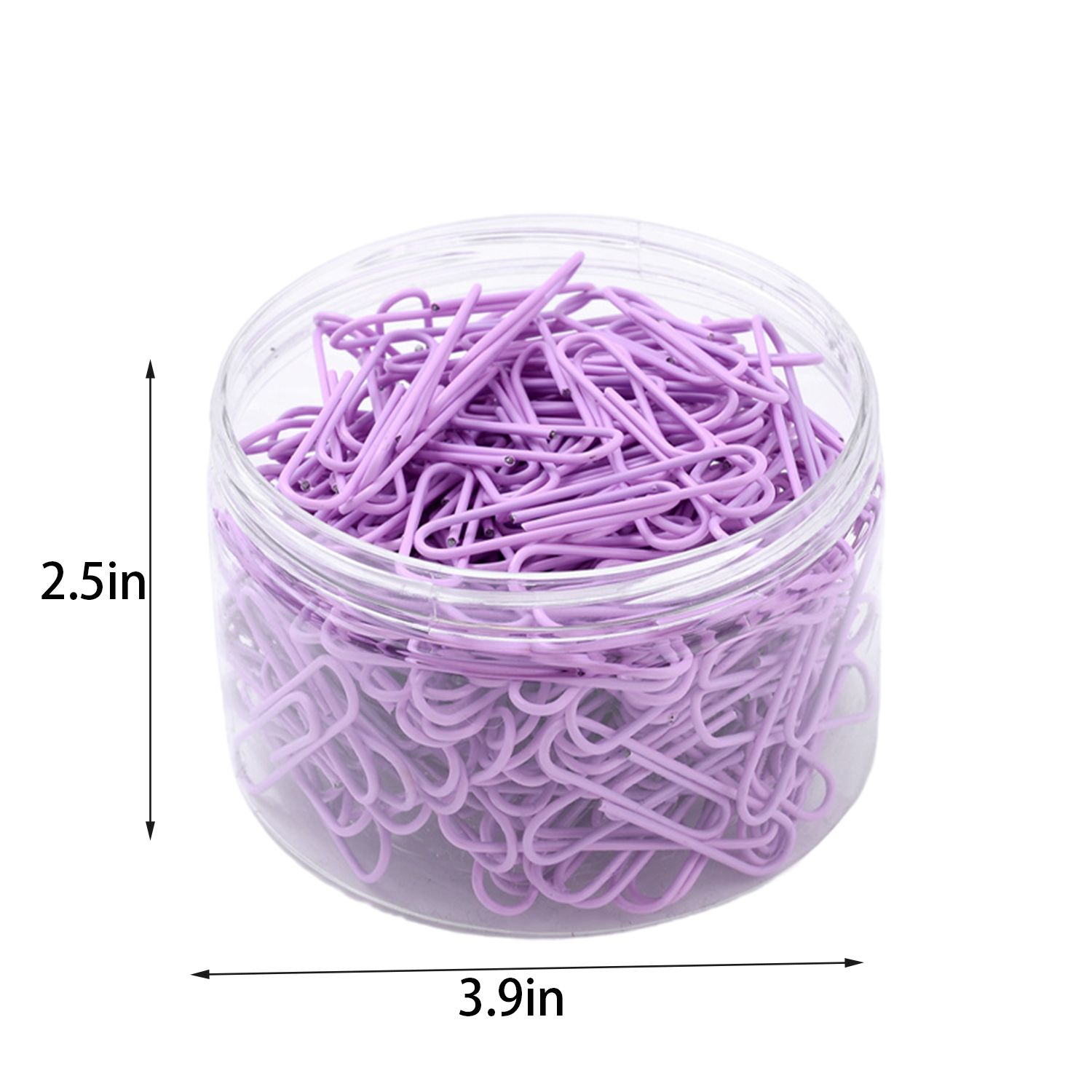 600PCS 2In Macaron Colored Paper Clips w/ Box 4