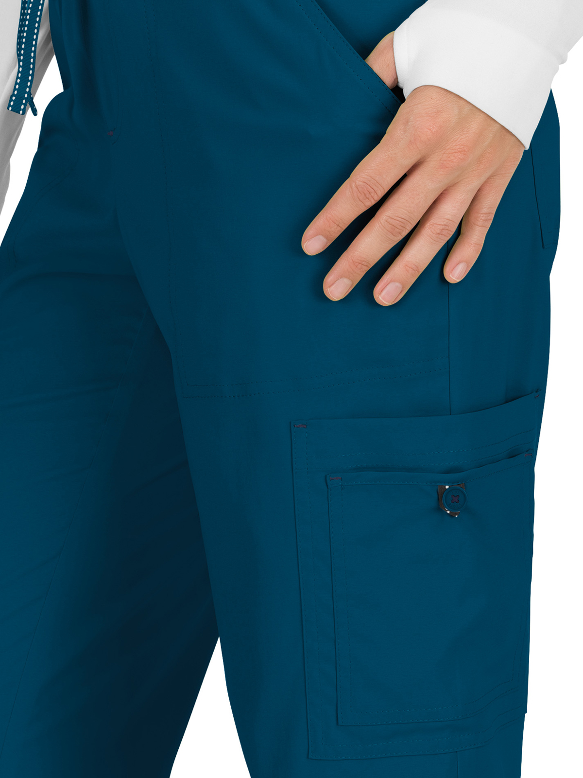 koi - Basics - Women's Eight-Pocket Stretch Cargo Holly Pant 17