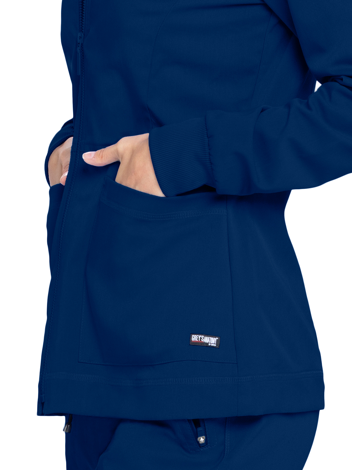 Grey's Anatomy Spandex Stretch - Women's Three-Pocket Millie Warm-Up Jacket 33