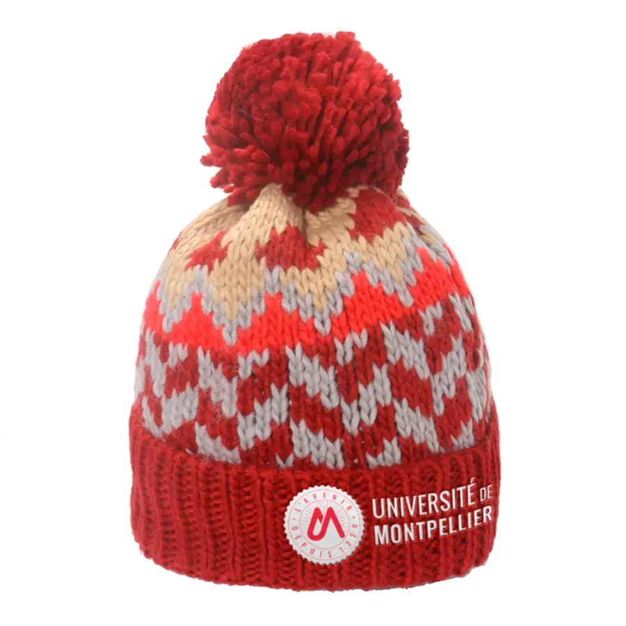 Adorn Acrylic Beanies w/ Pom 12