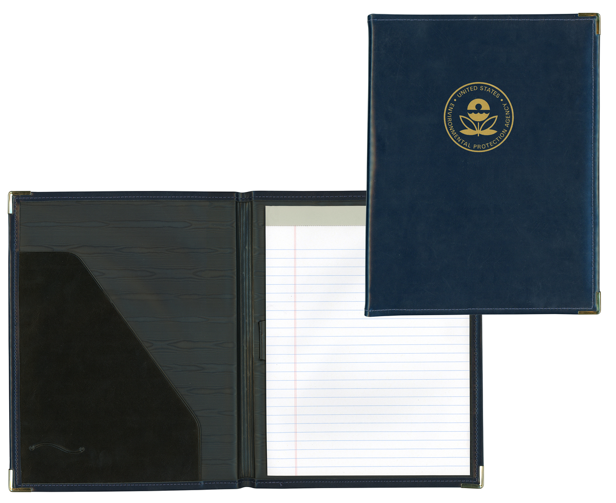 Turned Edge Vinyl Stitched Letter Size Padfolio 1