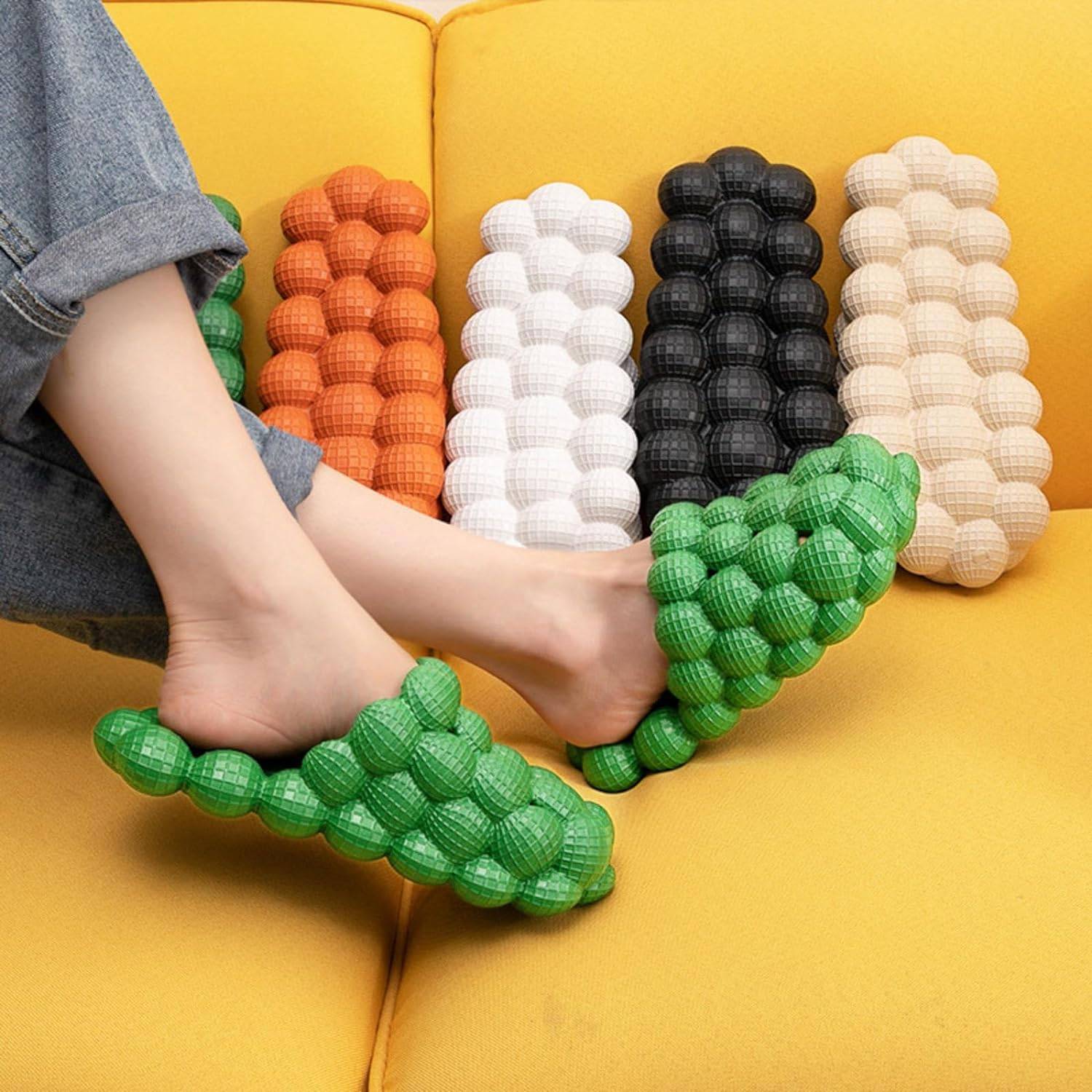 Men Women Massage Bubble Slippers 8