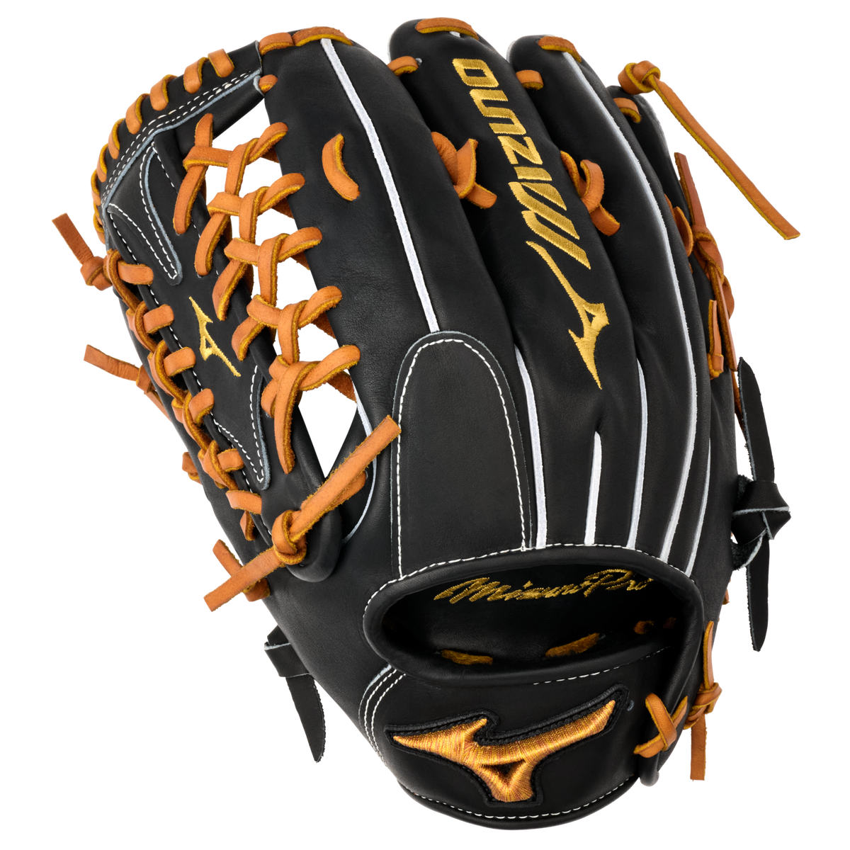 GMP-7100D Mizuno Pro, Premium Outfielder Baseball Glove, 12.75", Deep Pocket, Shock Absorber 16 Web 2