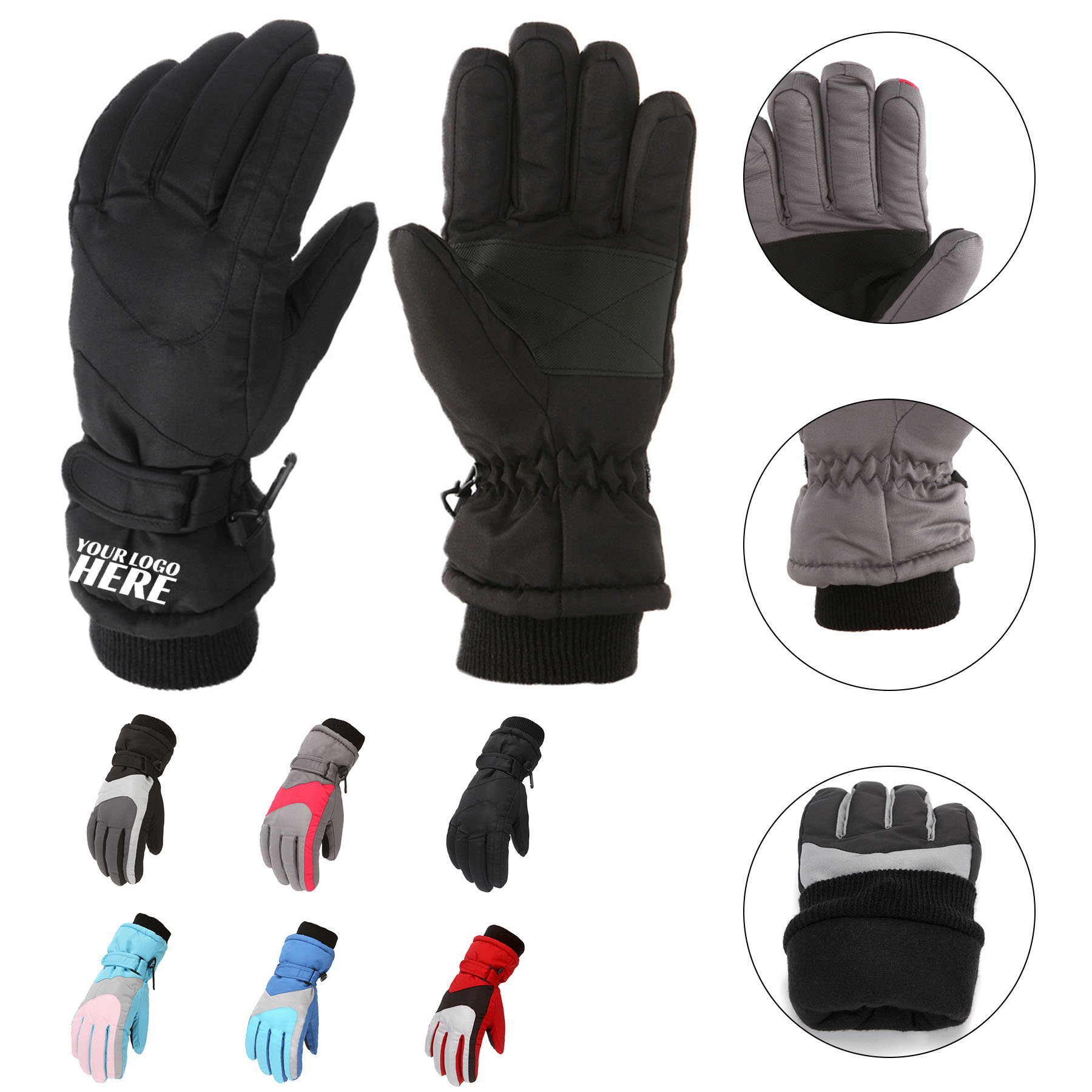 Kids Waterproof Winter Snowing Gloves 2