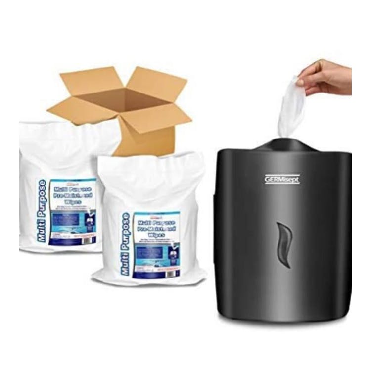 Multipurpose Gym Wipes - Dispenser and Two Rolls 1